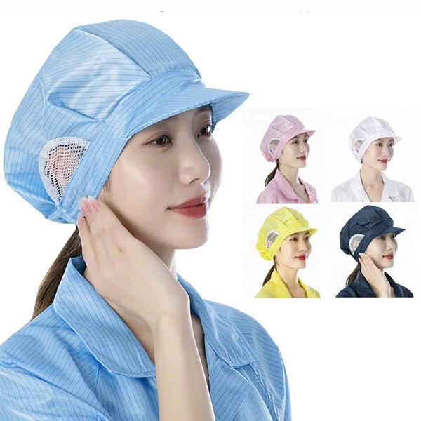 Mũ phòng sạch trùm tai thoáng khí
